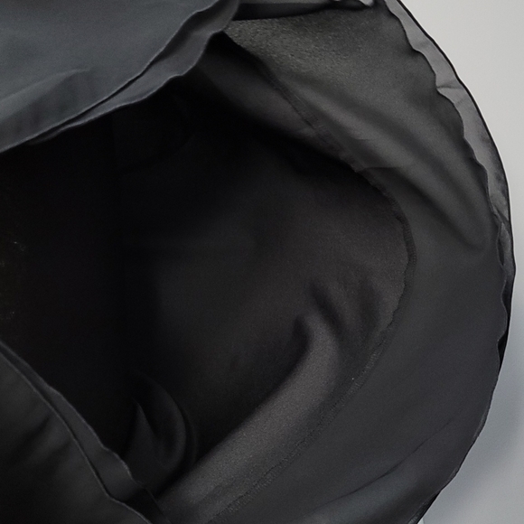 Black Beaded Chiffon Cocktail Dress, Size 10 - Picture 12 of 16